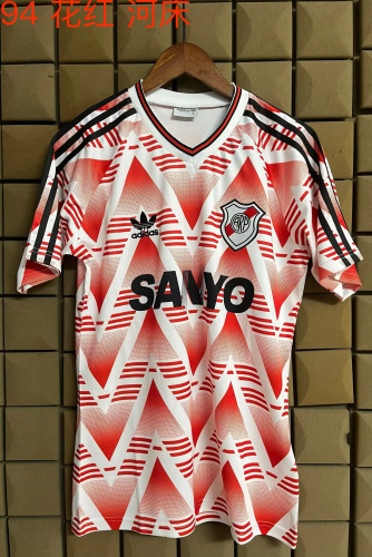 Retro Jersey 1992-1993 River Plate Away Soccer Jersey Vintage Football Shirt