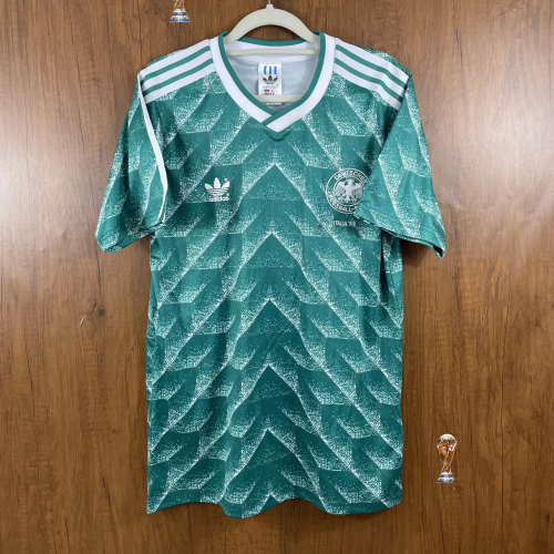 Retro Jersey 1990 Germany Green Vintage Soccer Jersey Football Shirt