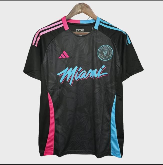 Fan Version 2026-2027 Inter Miami Black Soccer Training Jersey Football Shirt