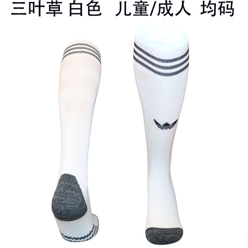 Youth/Adult 2025-2026 AD White Soccer Socks Football Socks