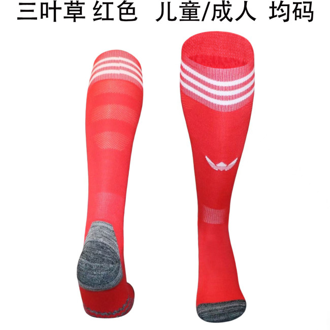 Youth/Adult 2025-2026 AD Red Soccer Socks Football Socks