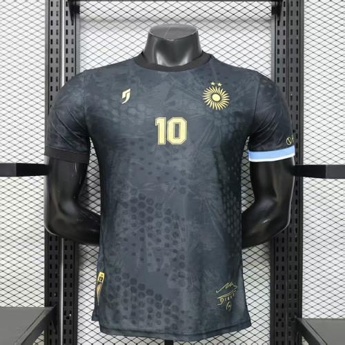 Player Version 2026 Argentina MARADONA 10 Black Soccer Jersey Camisetas de Futbol