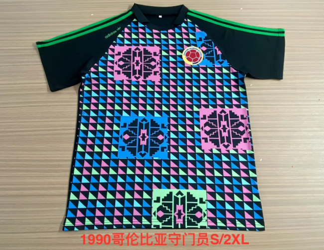 Retro Jersey 1990 Colombia Goalkeeper Soccer Jersey Vintage Football Shirt
