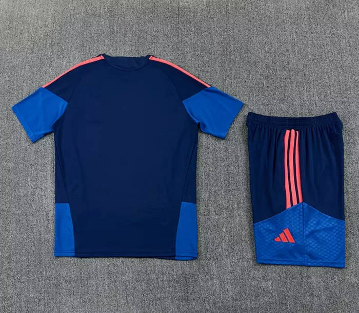 Adult Uniform 2026 Colombia Dark Blue Soccer Training Jersey and Shorts Football Kits