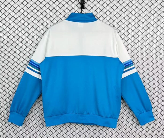 Retro Jacket 1986 Argentina White/Blue Soccer Windbreaker Jacket Football Jacket