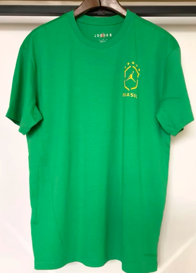 Fan Version 2026 Brazil Green Soccer Cotton T-Shirt Brasil Camisetas de Futbol