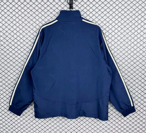 Retro Jacket 2012-2013 Chelsea Dark Blue Soccer Windbreaker Jacket Football Jacket
