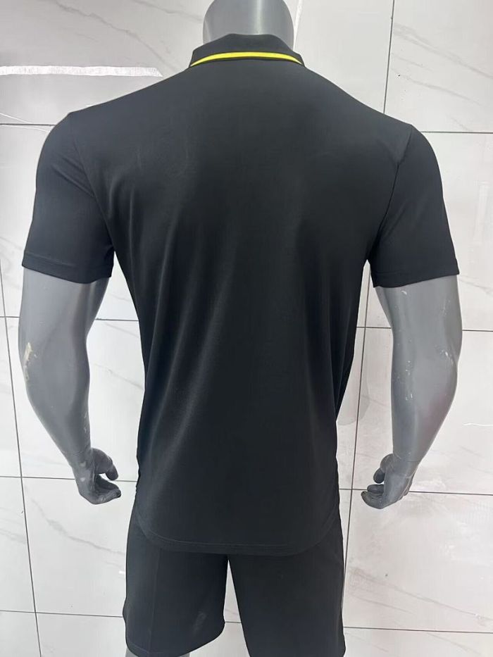 Fan Version 2026 Brazil Black Soccer Polo Brasil Camisetas de Futbol