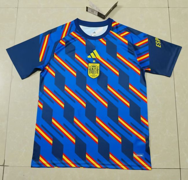 Fan Version 2026 Spain Soccer Training Jersey Football Pre-match Top