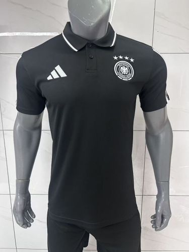 Fan Version 2026 Germany Black/White Soccer Polo Football Shirt