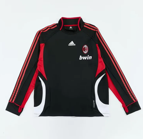 Retro Sweater 2006-2007 AC MILAN Black Soccer Training Sweater Football Shirt