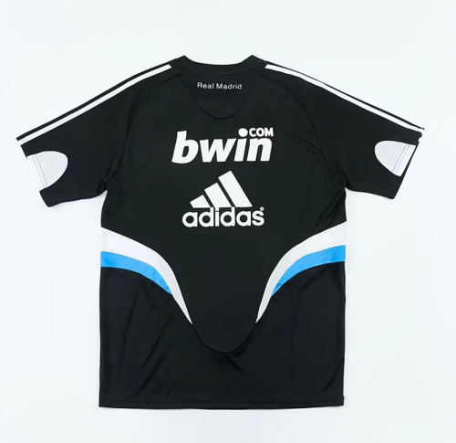 Retro Jersey 2008-2009 Real Madrid Black Soccer Training Jersey Vintage Football Shirt