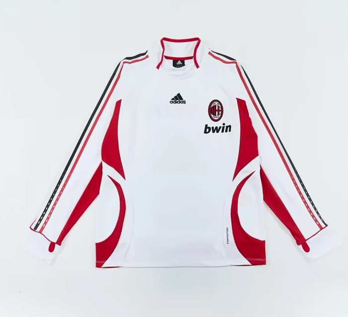 Retro Sweater 2006-2007 AC MILAN White Soccer Training Sweater Football Shirt