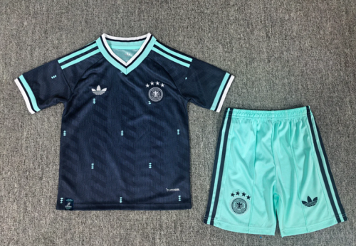 Youth Uniform Kids Kit 2026 Germany Away Soccer Jersey Shorts Child Football Set