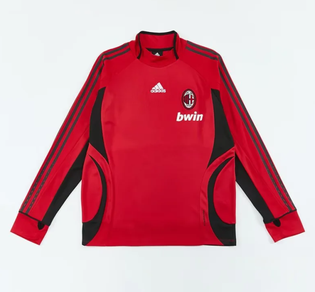 Retro Sweater 2006-2007 AC MILAN Red Soccer Training Sweater Football Shirt