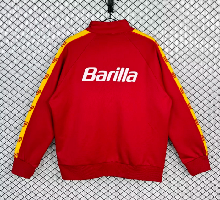 Retro Jacket 1998-1999 As Roma Red Soccer Windbreaker Jacket Football Jacket