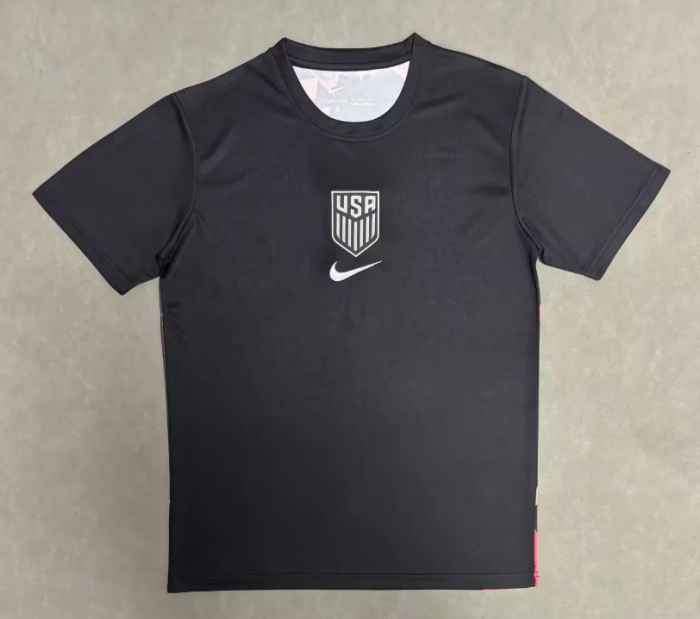 Fan Version 2026 USA Black Goalkeeper Soccer Jersey United States Football Shirt
