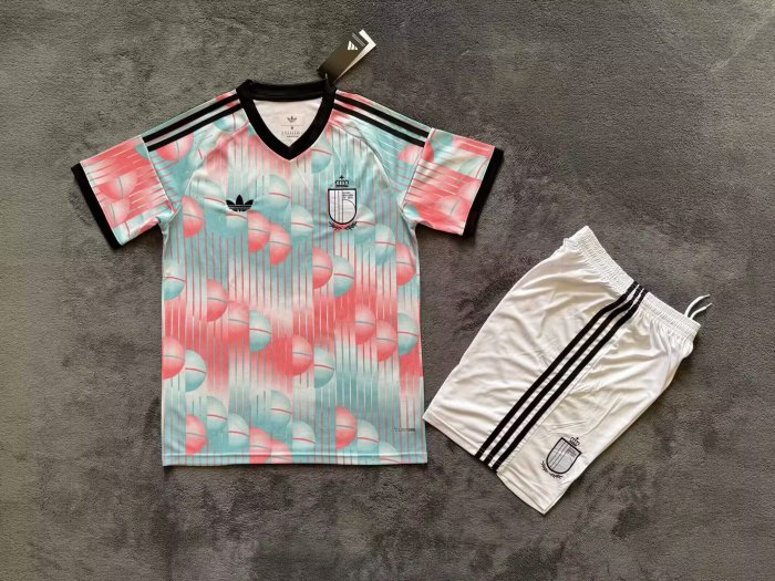 Adult Uniform 2026 BEL Away Soccer Jersey Shorts Men's Football Kit