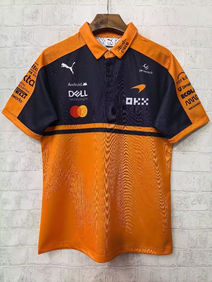 2026 Maclaren Orange/Black Shirt Racing Polo