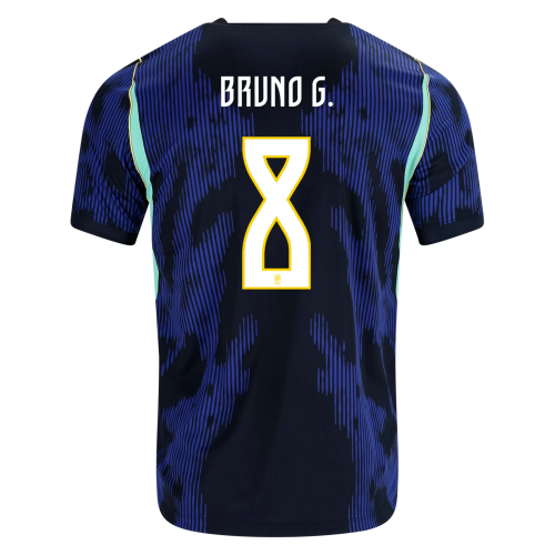 Fan Version 2026 Brazil #8 BRUNO G.,#10 NEYMAR JR.,#4 MARQUINHOS,#11 RAPHINA,#7 VINI JR.,#5 CASEMIRO,#2 JOAO PEDRO,#20 ESTEVAO,#9 ENDRICK Away Soccer Jersey Brasil Camisetas de Futbol