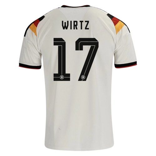Fan Version 2026 Germany #6 KIMMICH,#17 WIRTZ,#19 SANE,#11 WOLTEMADE,#20 GNABRY,#10 MUSIALA,#7 HAVERTZ,#2 RUDIGER,#14 ADEYEMI Home Soccer Jersey Football Shirt