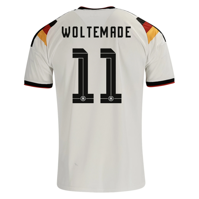 Fan Version 2026 Germany #6 KIMMICH,#17 WIRTZ,#19 SANE,#11 WOLTEMADE,#20 GNABRY,#10 MUSIALA,#7 HAVERTZ,#2 RUDIGER,#14 ADEYEMI Home Soccer Jersey Football Shirt