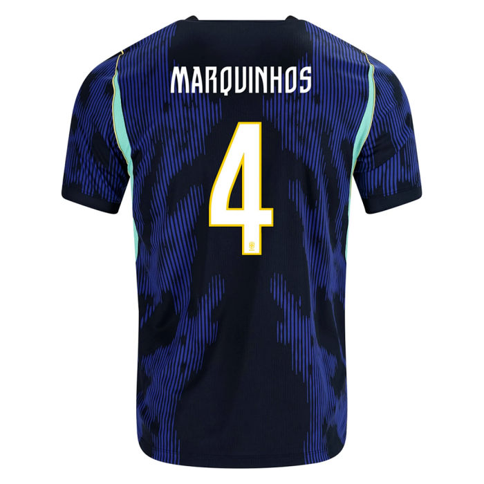 Fan Version 2026 Brazil #8 BRUNO G.,#10 NEYMAR JR.,#4 MARQUINHOS,#11 RAPHINA,#7 VINI JR.,#5 CASEMIRO,#2 JOAO PEDRO,#20 ESTEVAO,#9 ENDRICK Away Soccer Jersey Brasil Camisetas de Futbol