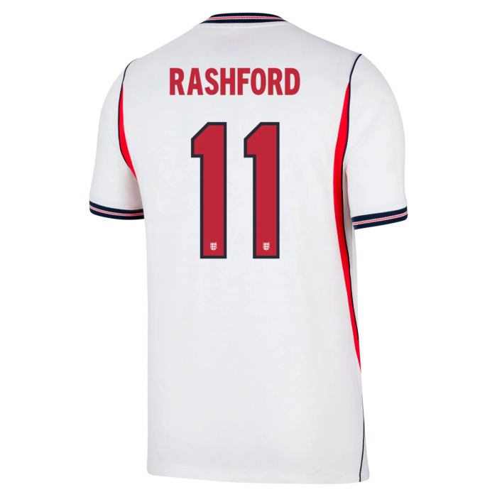 Fan Version 2026 England #7 SAKA #11 RASHFORD #4 RICE #19 EZE #9 KANE #10 BELLINGHAM #17 FODEN Home Soccer Jersey Football Shirt