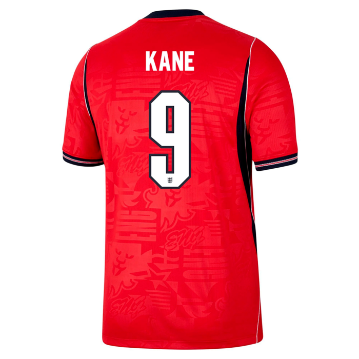 Fan Version 2026 England #7 SAKA #11 RASHFORD #4 RICE #19 EZE #9 KANE #10 BELLINGHAM #17 FODEN Away Red Soccer Jersey Football Shirt