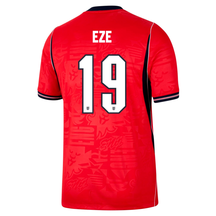 Fan Version 2026 England #7 SAKA #11 RASHFORD #4 RICE #19 EZE #9 KANE #10 BELLINGHAM #17 FODEN Away Red Soccer Jersey Football Shirt
