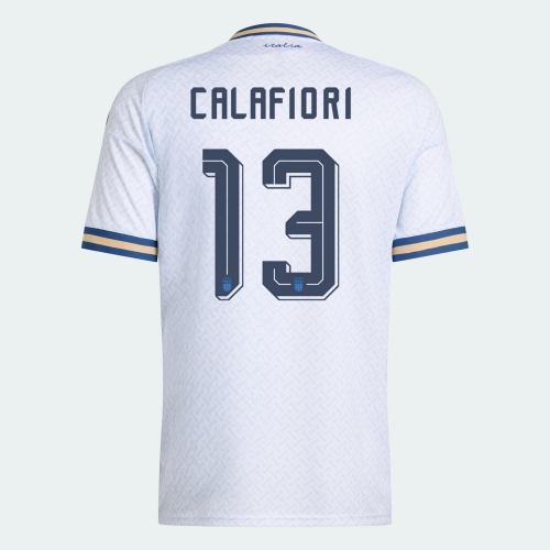 Fan Version 2026 Italy #13 CALAFRORI #18 BARELLA #3 DIMARCO #5 LOCATELLI #14 CHIESA #10 RASPADORI #8 TONALI Away White Soccer Jersey Football Shirt