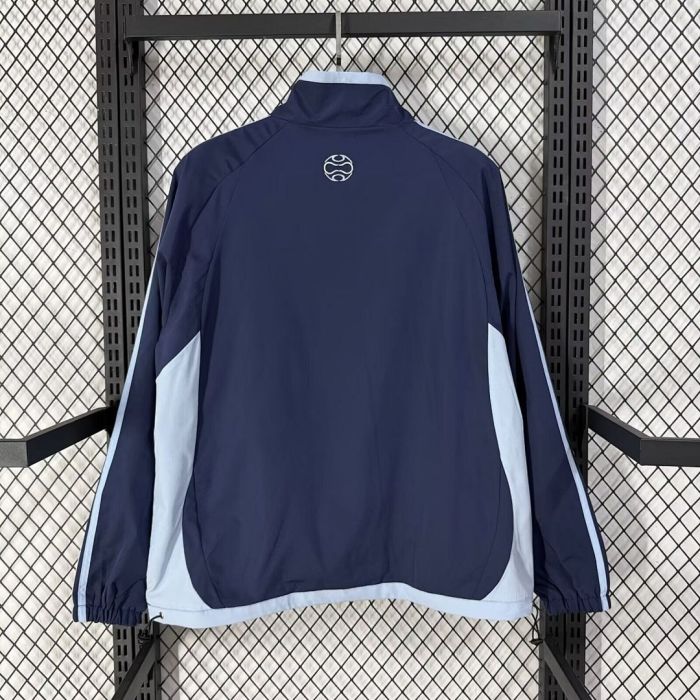 Retro Jacket 2006 Argentina Dark Blue Soccer Windbreaker Jacket Football Jacket