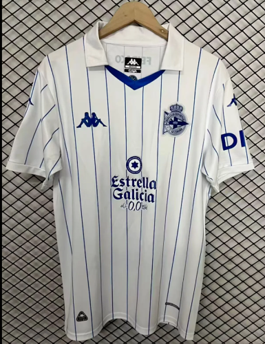 Fan Version 2025-2026 Deportivo La Coruña White Retro Model Soccer Jersey