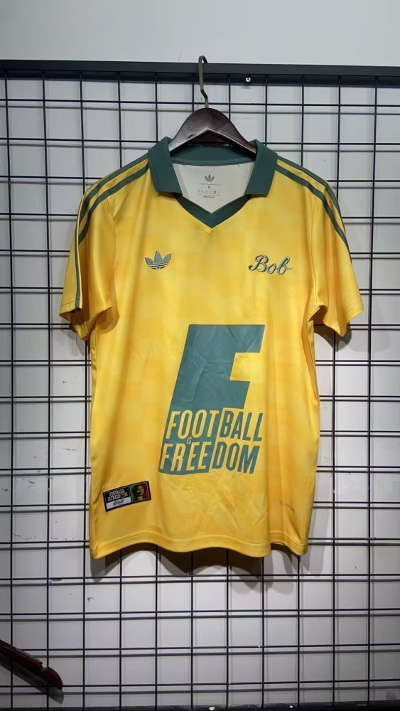 Fan Version 2026 Jamaica Yellow Men's Bob Marley Originals Stadium Soccer Jersey Football Shirt