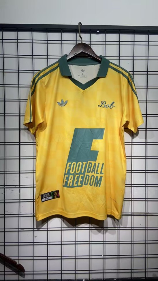 Fan Version 2026 Jamaica Yellow Men's Bob Marley Originals Stadium Soccer Jersey Football Shirt