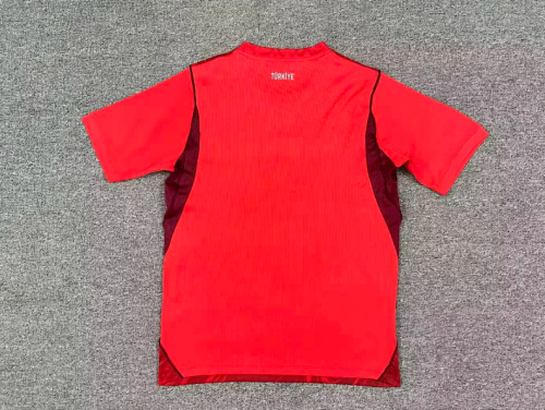 Fan Version 2026 Turkey Away Red Soccer Jersey Football Shirt