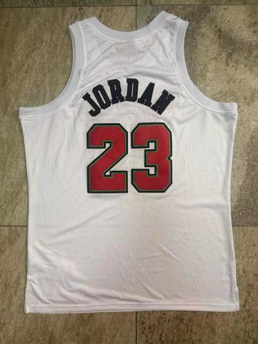 Mitchell&ness 1997-98 Chicago Bulls JORDAN 23 White Basketball Shirt NBA Jersey