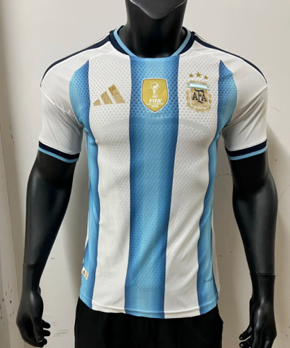 with FIFA World Champions 2022 Patch Player Version 2026 Argentina Home Soccer Jersey Camisetas de Futbol