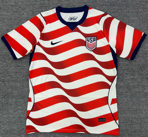 Fan Version 2026 USA Home Soccer Jersey United States Football Shirt