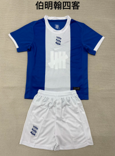 Youth Uniform Kids Kit Birmingham 2025-2026 4th Away 150th Anniversary Soccer Jersey Shorts Child Football Set