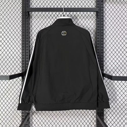 Retro Jacket 2006 Real Madrid Gold/Black Soccer Windbreaker Jacket Football Jacket