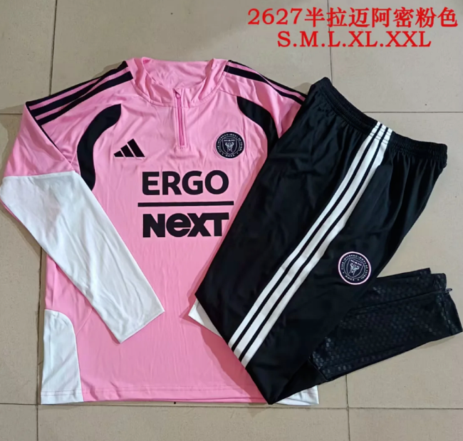 2026-2027 Inter Miami Pink Soccer Training Sweater and Pants Football Kit