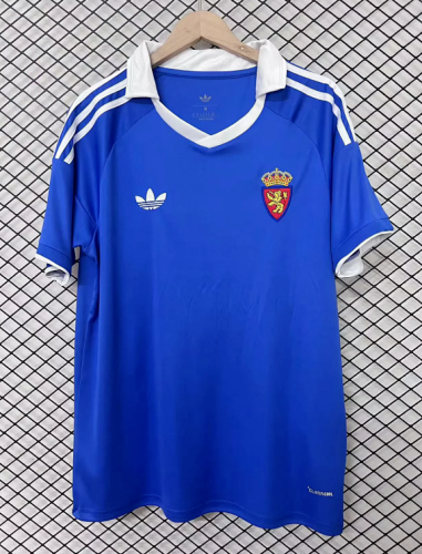 Fan Version 2025-2026 Real Zaragoza Retro Model Soccer Jersey Football Shirt
