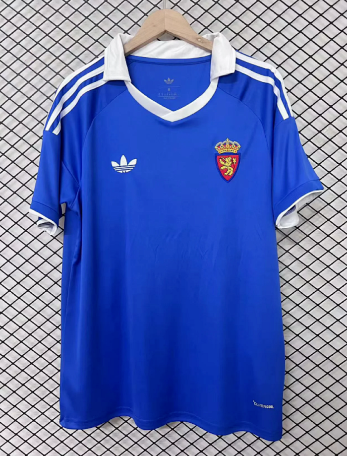Fan Version 2025-2026 Real Zaragoza Retro Model Soccer Jersey Football Shirt