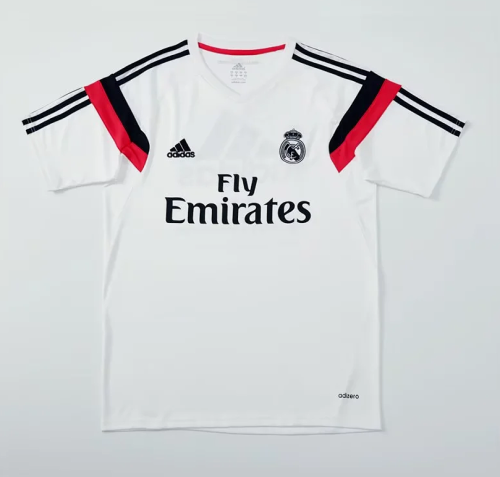 Retro Jersey 2014-2015 Real Madrid White Soccer Training Jersey Vintage Football Shirt