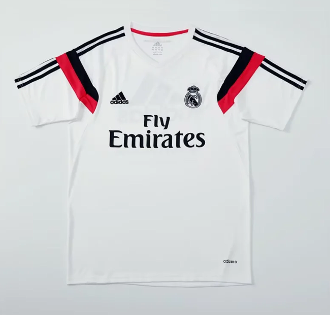 Retro Jersey 2014-2015 Real Madrid White Soccer Training Jersey Vintage Football Shirt