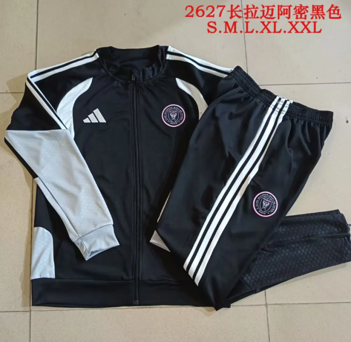 2026-2027 Inter Miami Black Windbreaker Jacket Football Jacket and Pants