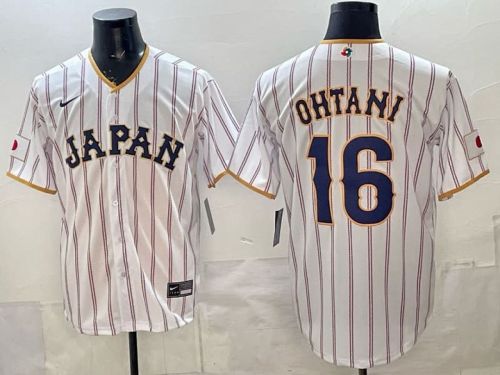 2026 World Baseball Classic Jersey JAPAN OHTANI 16 White Baseball Jersey WBC MLB Shirt