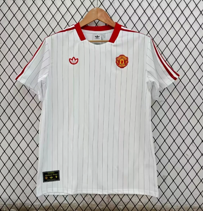Fan Version 2026-2027 Manchester United White/Red Icon Soccer Jersey Football Shirt