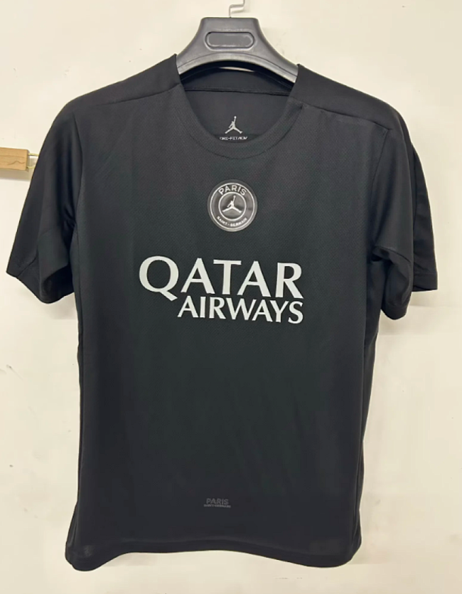 Fan Version 2026-2027 PSG Black Soccer Training Jersey Paris Football Maillot
